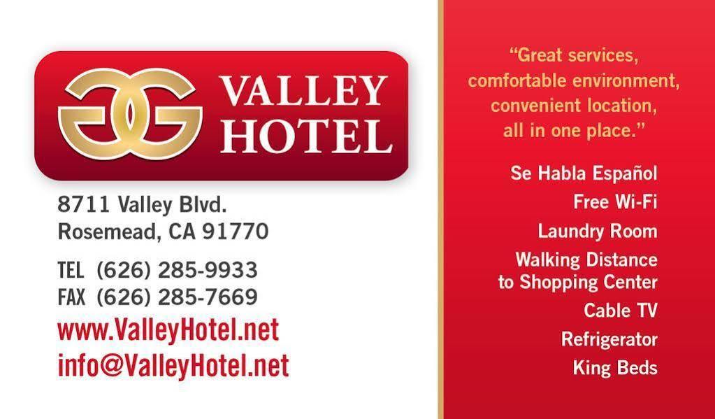 Valley Hotel Rosemead Buitenkant foto